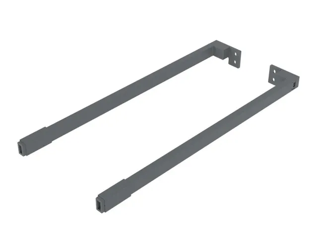 Reling wzdłużny kwadratowy do szuflad AXIS PRO, 500 mm, antracyt Reling wzdłużny kwadratowy do szuflad AXIS PRO, 500 mm, antracyt