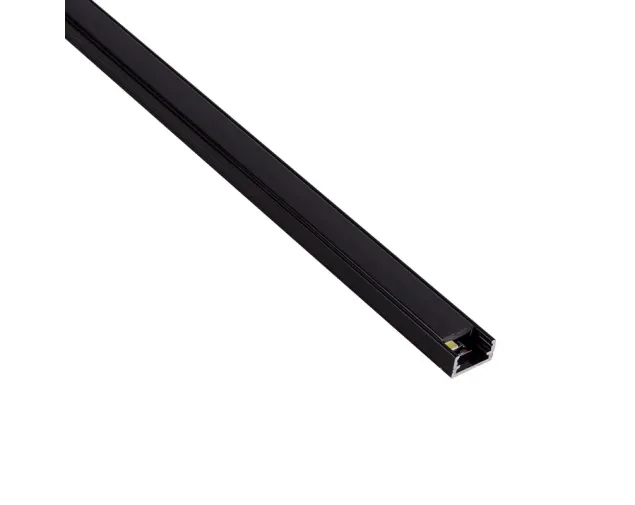 Profil LED nawierzchniowy Line Mini, Czarny, 2mb, klosz czarny Profil LED nawierzchniowy Line Mini, Czarny, 2mb, klosz czarny