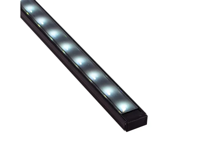 Profil LED nawierzchniowy Line Mini, Czarny, 2mb, klosz czarny Profil LED nawierzchniowy Line Mini, Czarny, 2mb, klosz czarny
