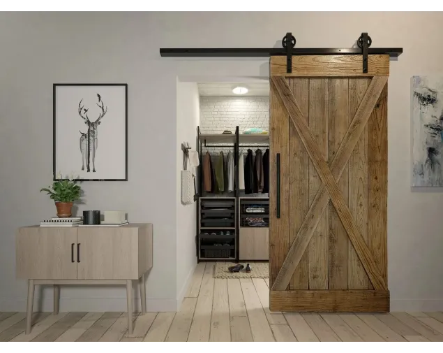 System do drzwi przesuwnych LOFT, 2mb, czarny MAT