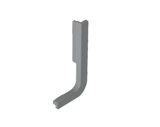 Zaślepka do listwy typ "L", LSB, Prawa, aluminium Zaślepka do listwy typ "L", LSB, Prawa, aluminium