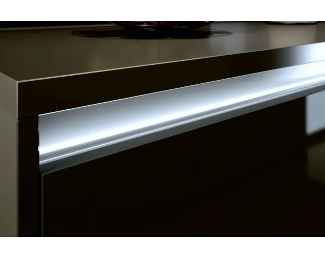 Listwa aluminiowa LED Typ "L", art. 05001535, L-3,5 mb, Czarna C-35