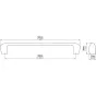 Uchwyt meblowy 2474-180ZN21, 160 mm, Stal szlachetna