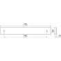 Uchwyt meblowy 2491-190ZN79, 160 mm, stal nierdzewna (NA ZAMÓWIENIE) Uchwyt meblowy 2491-190ZN79, 160 mm, stal nierdzewna (NA ZAMÓWIENIE)