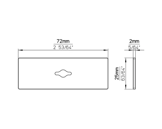 Podkładka pod uchwyt meblowy 2511-72ZN83, 160 mm, Złota Podkładka pod uchwyt meblowy 2511-72ZN83, 160 mm, Złota