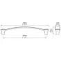 Uchwyt meblowy 1809-142ZN1, 128 mm, Chrom Uchwyt meblowy 1809-142ZN1, 128 mm, Chrom