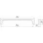 Uchwyt meblowy 2563-170ZN79, 160 mm, mosiądz antyczny (NA ZAMÓWIENIE) Uchwyt meblowy 2563-170ZN79, 160 mm, mosiądz antyczny (NA ZAMÓWIENIE)
