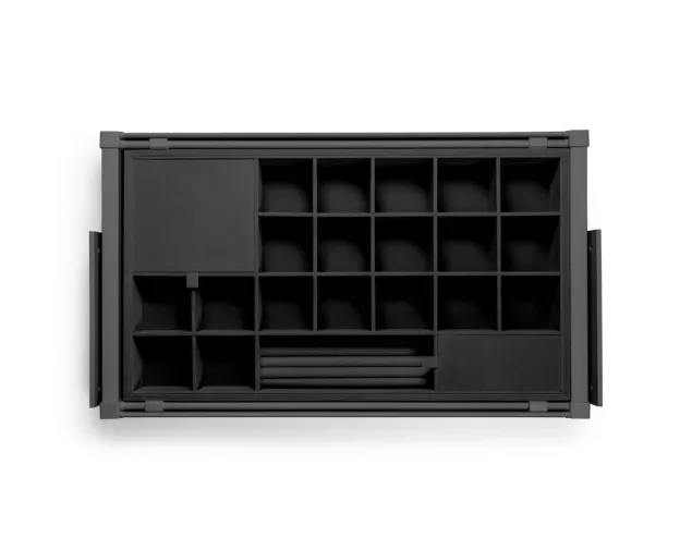 Szuflada GTV ELITE, organizer na biżuterię, 860 – 918 mm, antracyt, mata antracyt (NA ZAMÓWIENIE) Szuflada GTV ELITE, organizer na biżuterię, 860 – 918 mm, antracyt, mata antracyt (NA ZAMÓWIENIE)