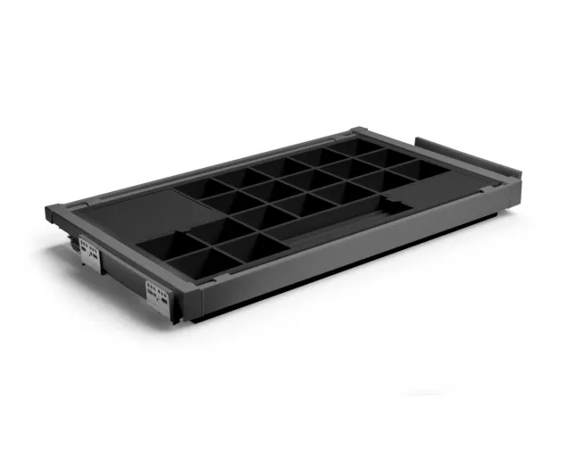 Szuflada GTV ELITE, organizer na biżuterię, 860 – 918 mm, antracyt, mata antracyt (NA ZAMÓWIENIE) Szuflada GTV ELITE, organizer na biżuterię, 860 – 918 mm, antracyt, mata antracyt (NA ZAMÓWIENIE)