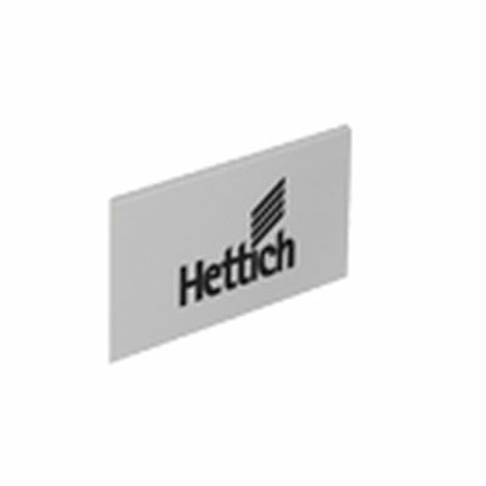 ArciTech, zaślepka, wykończenie aluminium z logo Hettich
