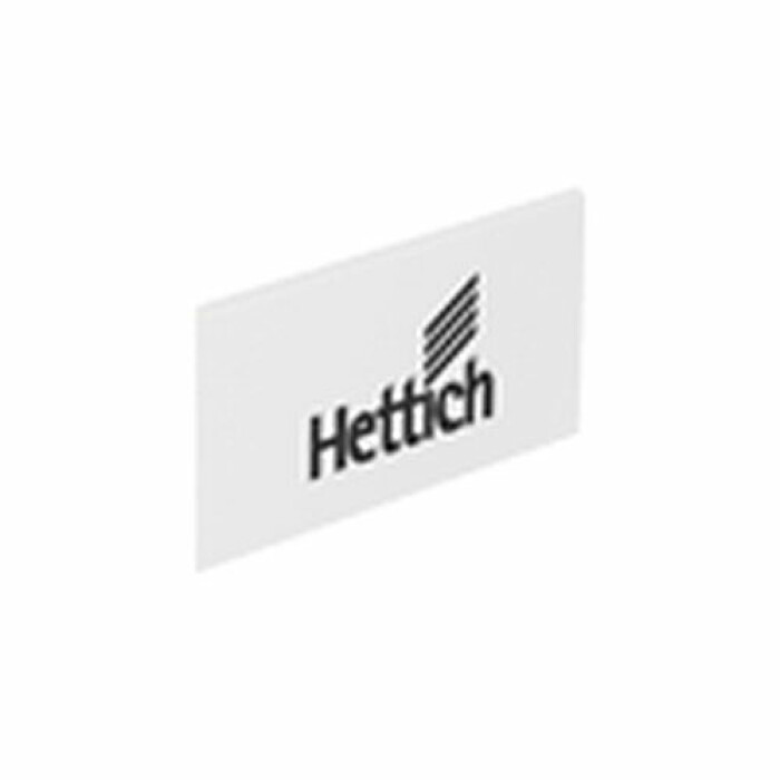ArciTech, zaślepka, kolor biały z logo Hettich