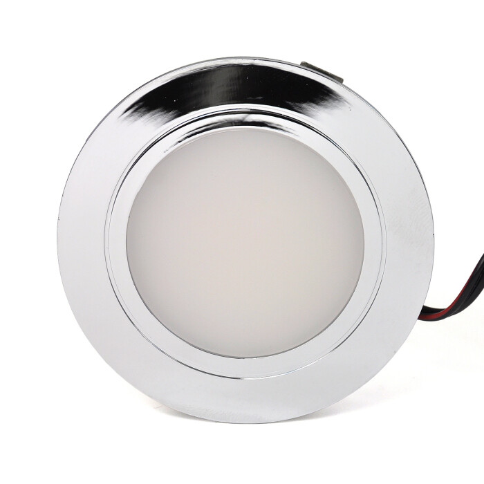 Oprawa Meblowa LED Okrągła, DL-42, CHROM, ciepły biały ( Na zamówienie )