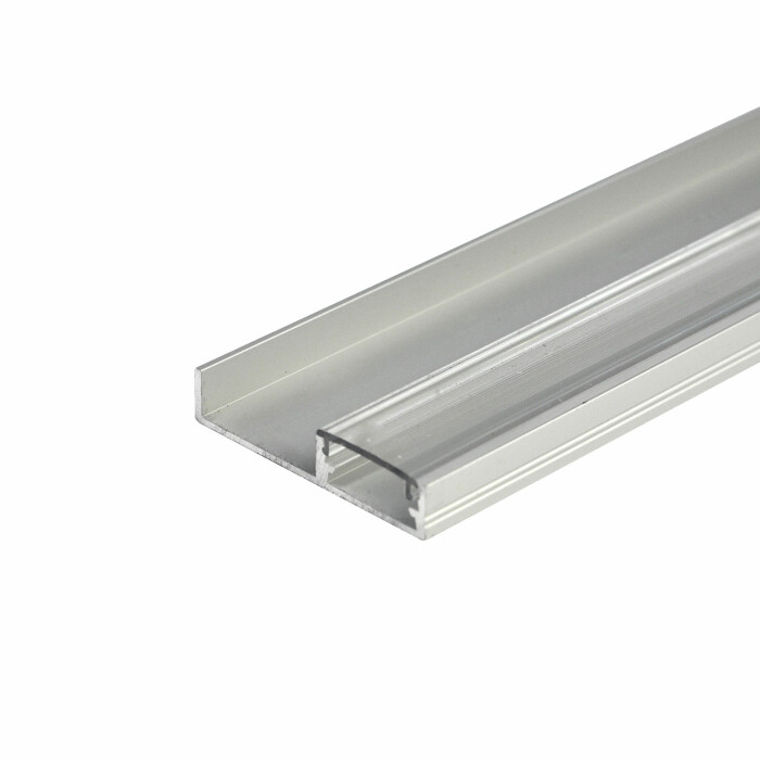 Profil LED cokołowy FLOORLINE, aluminium, 3mb, klosz transparentny ( Na zamówienie )