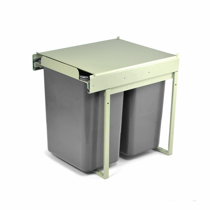 Pojemnik na odpady JC602 do szafki 40-stki, 2X20L