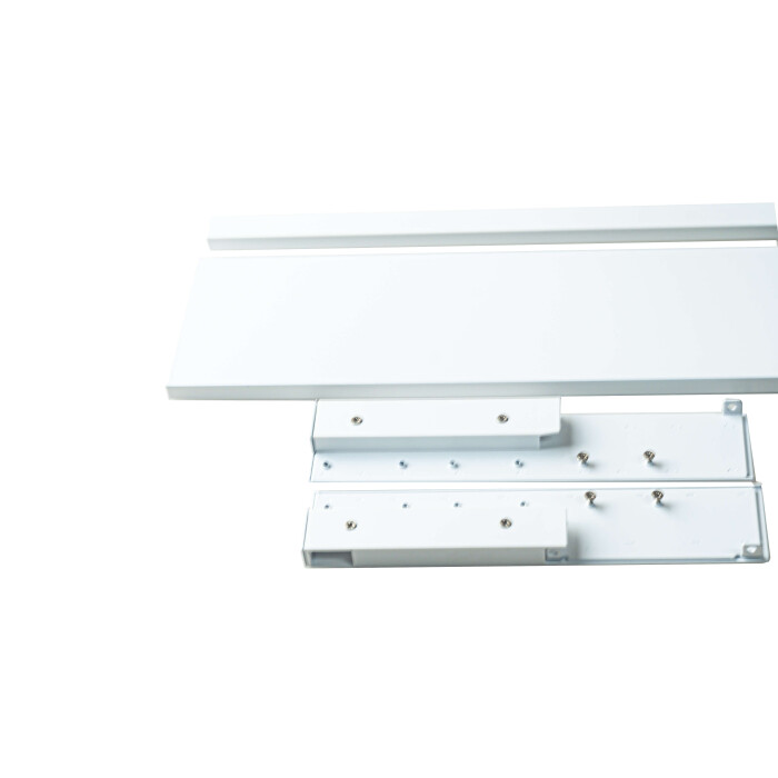 Zestaw do szuflady wewnętrznej niskiej Modern Box Pro, H84, (panel+złączki+reling), biały