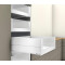 Szuflada Wewnętrzna MerivoBox z elementem dekoracyjnym, wys. E (209mm), 450mm, obc. 40kg, biały, Blumotion